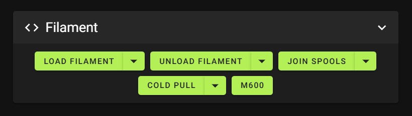 Dashboard 線材控制巨集（含 UNLOAD_FILAMENT 按鈕）